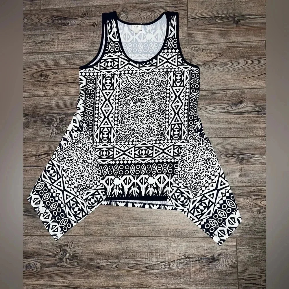 Eci large loose fit geometric dress